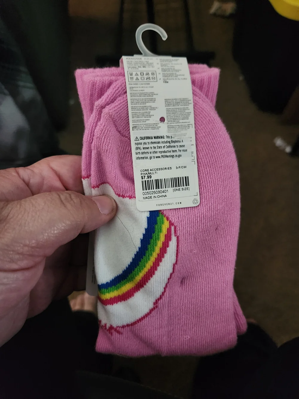 Care Bears Ribbed Crew Socks - Blue, Purple, Pink